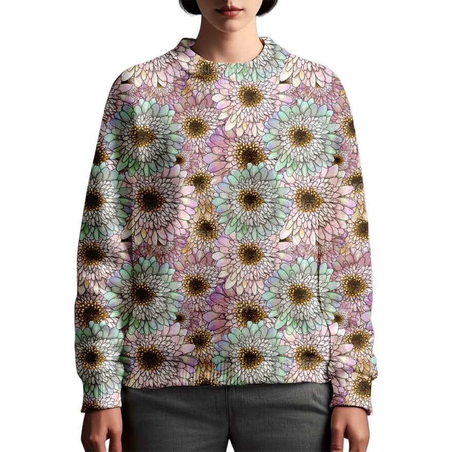 Seamless Pattern FL017EX-Flowers in colorful watercolor - Image 3