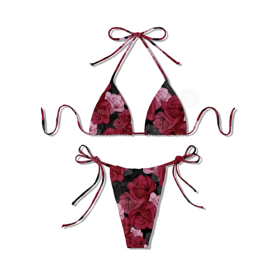 Seamless Pattern FL021EX-Watercolor flowers red and pink - Image 3