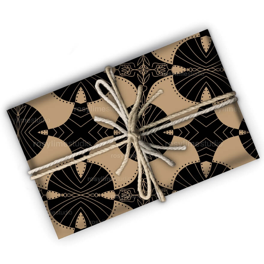 Seamless Pattern FL030CO-Geometric floral - Image 4