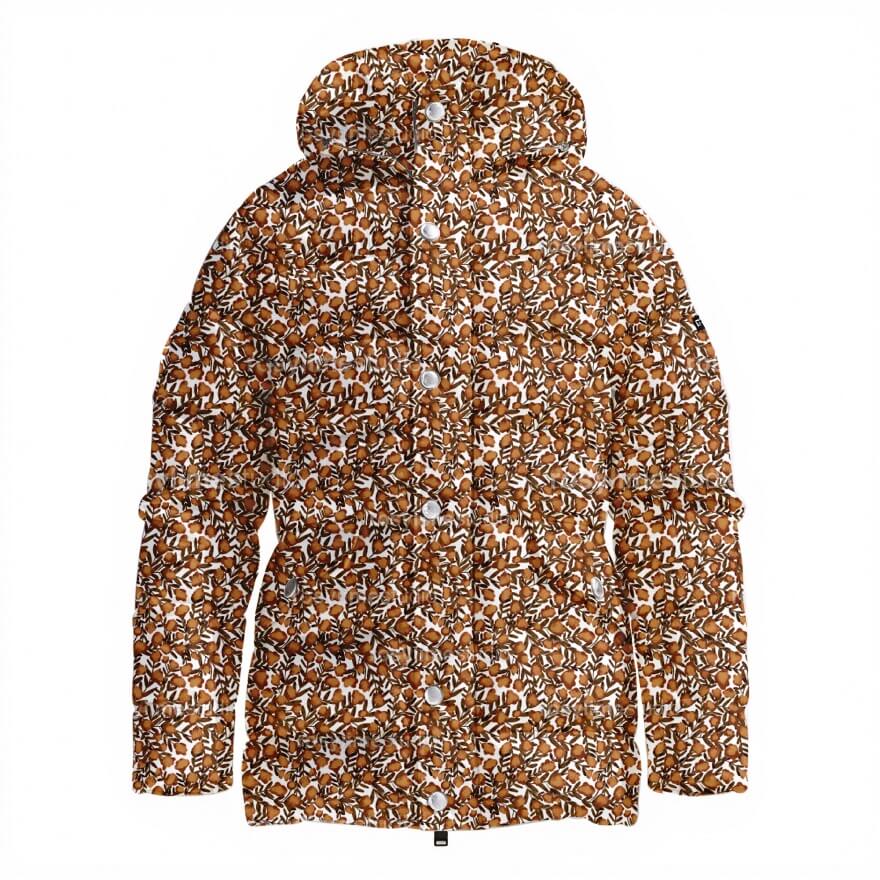 Seamless Pattern FL032CO-Flowers in orange watercolor - Image 5