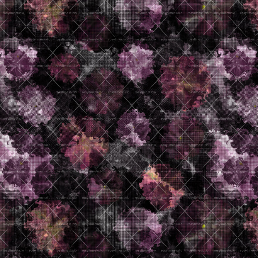 Seamless Pattern FL002EX - Purple floral