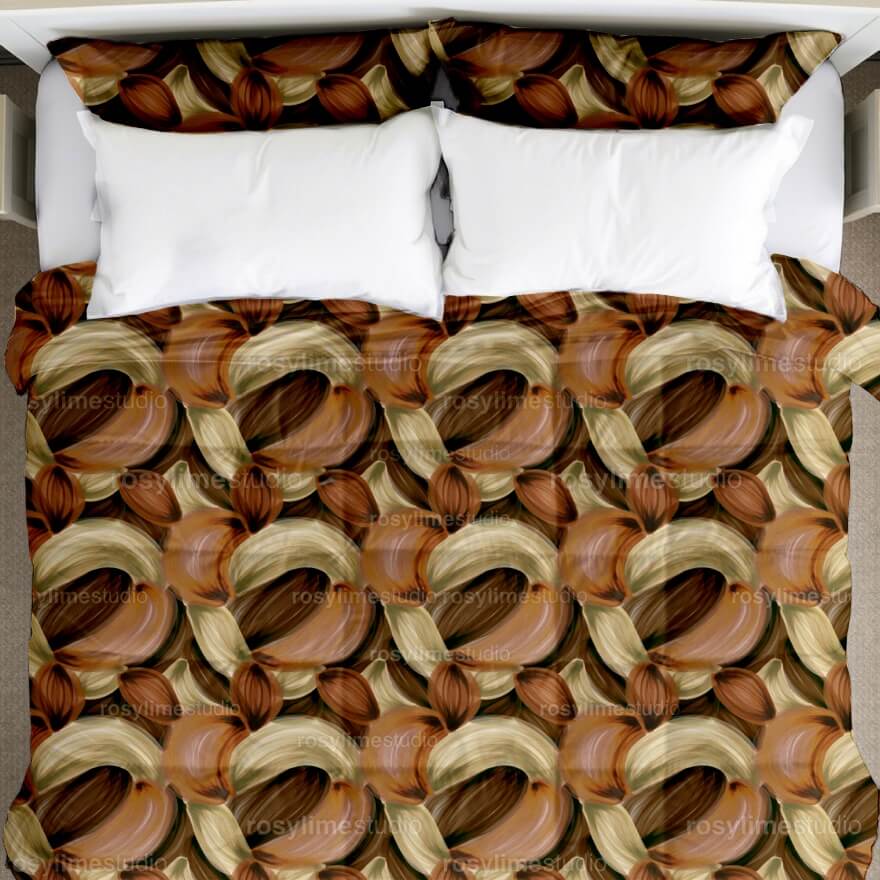 Seamless Pattern AB002CO-Abstract brown orange yellow - Image 6