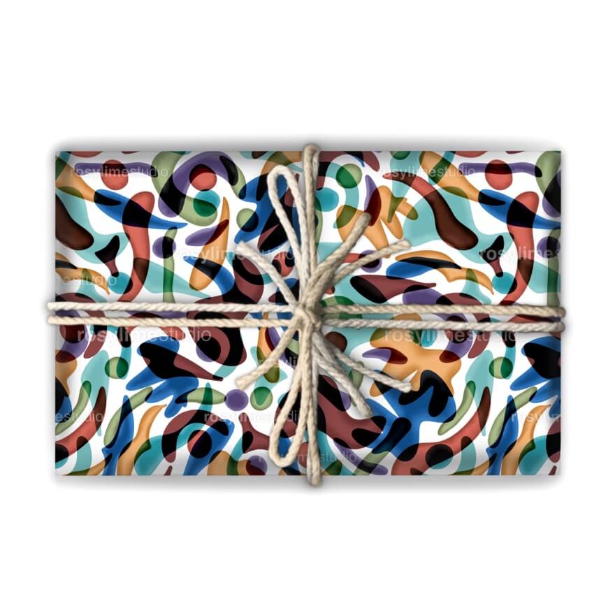 Seamless Pattern AB012CO-Abstract organic and colorful - Image 6