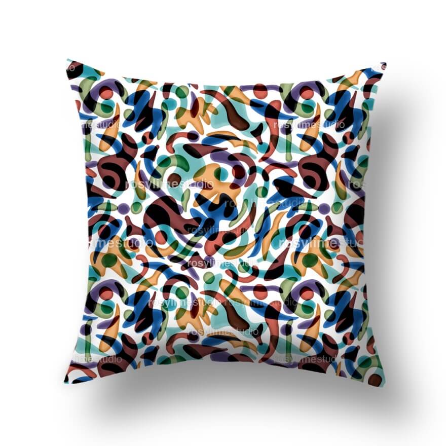 Seamless Pattern AB012CO-Abstract organic and colorful - Image 4