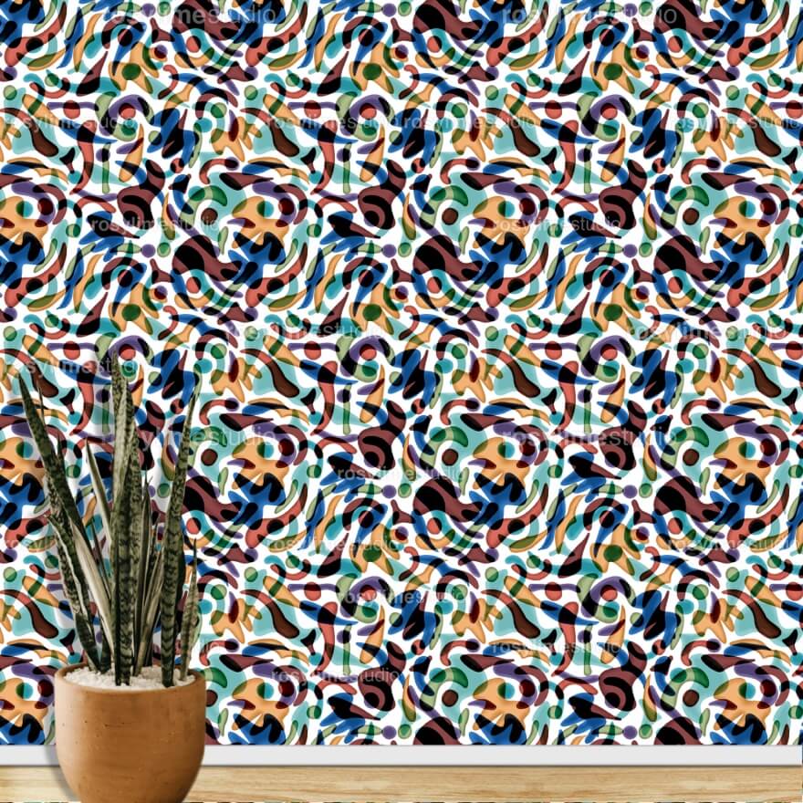 Seamless Pattern AB012CO-Abstract organic and colorful - Image 7