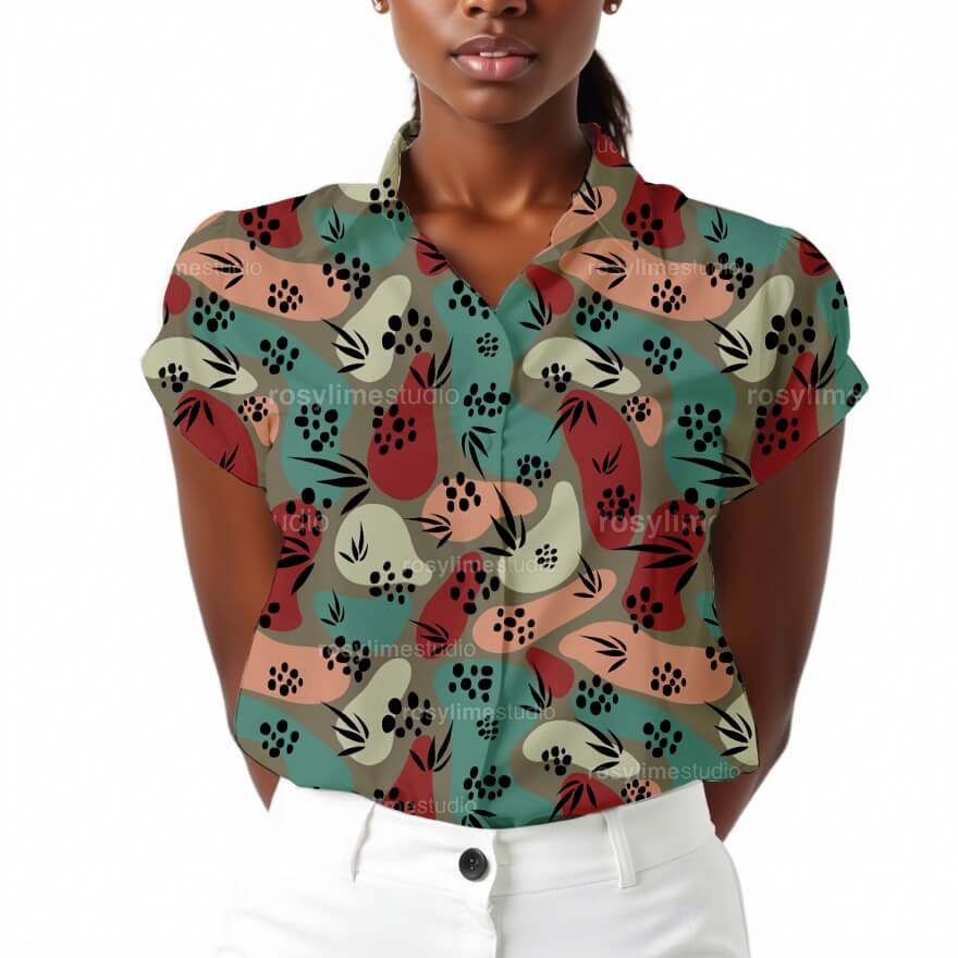 Seamless Pattern AB013CO-Abstract organic Boho - Image 2