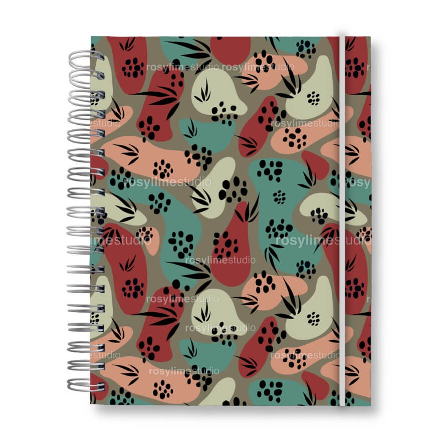 Seamless Pattern AB013CO-Abstract organic Boho - Image 3