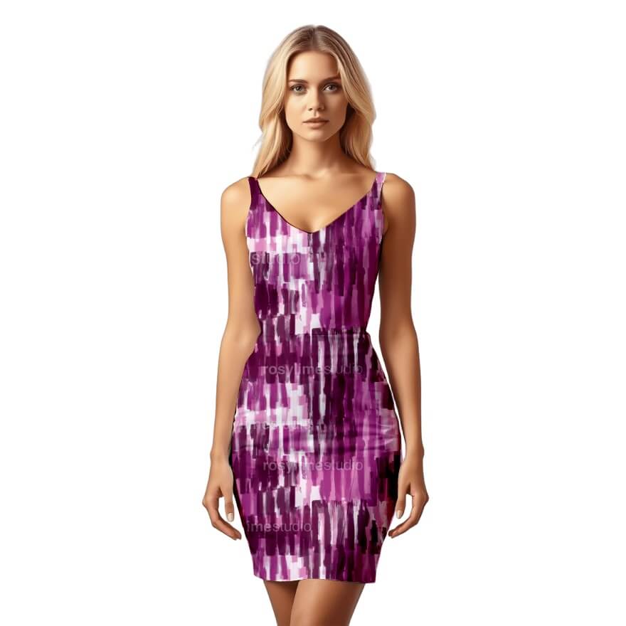 Seamless Pattern AB026CO - Abstract vertical - Image 2