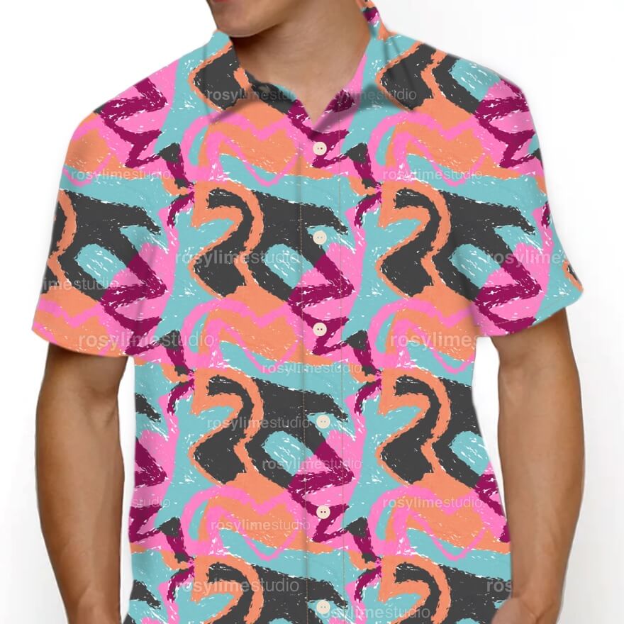 Seamless Pattern AB027EX-Colorful abstract - Image 5