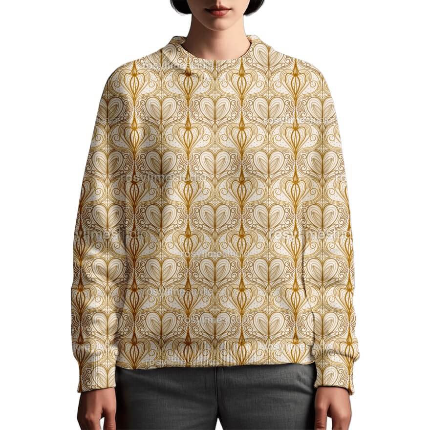 Seamless Pattern EM004EX-Gold embroidery chains - Image 3