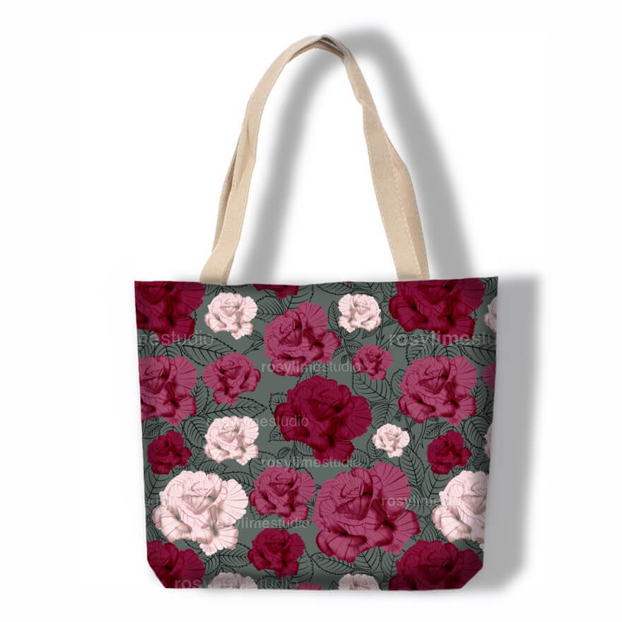 Seamless Pattern FL019EX-Watercolor flowers and lines - Image 4