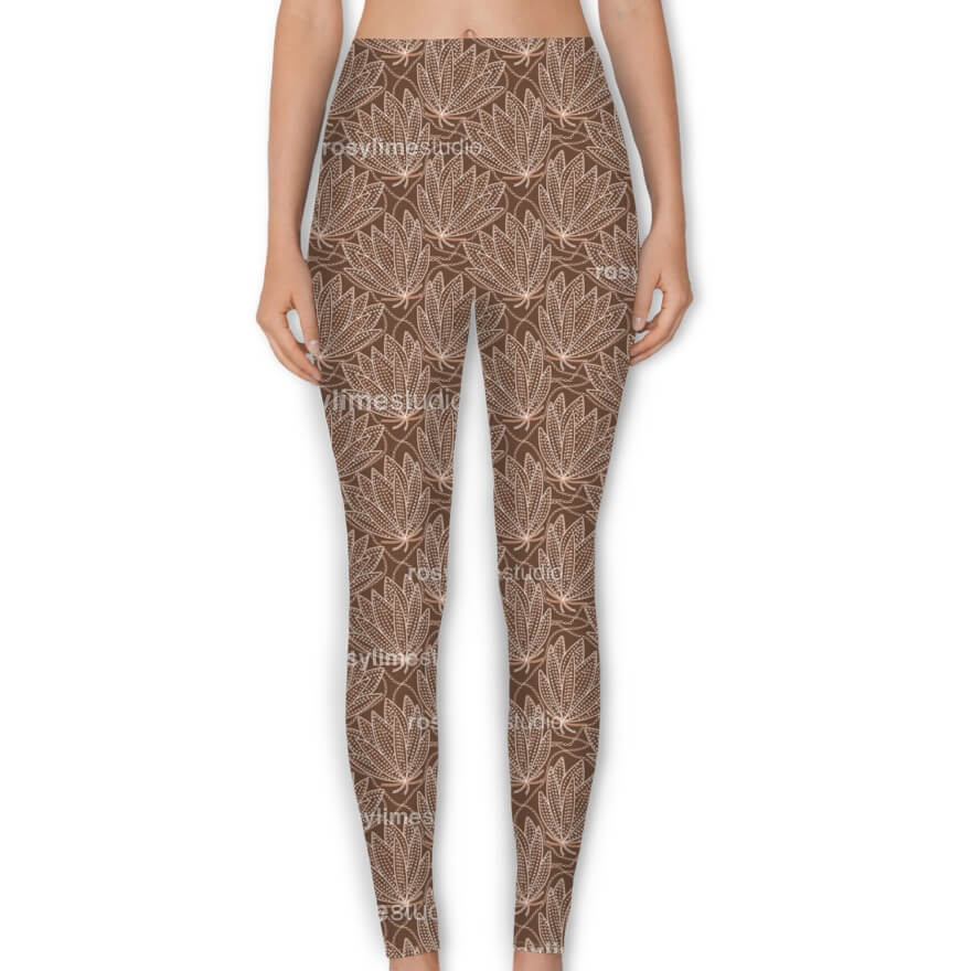 Seamless Pattern EM001CO-Embroidered leaves - Image 4