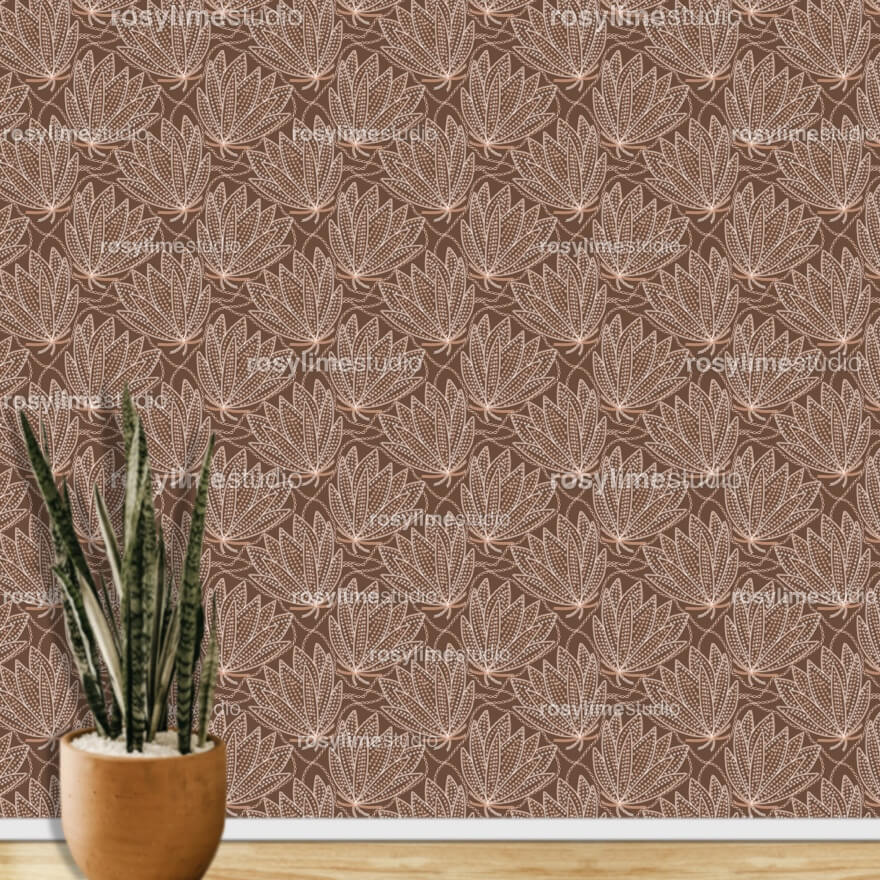 Seamless Pattern EM001CO-Embroidered leaves - Image 7