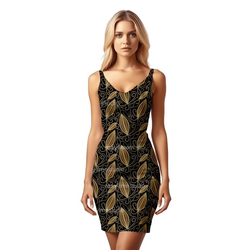 Seamless Pattern EM002EX-Organic abstract embroidery - Image 2