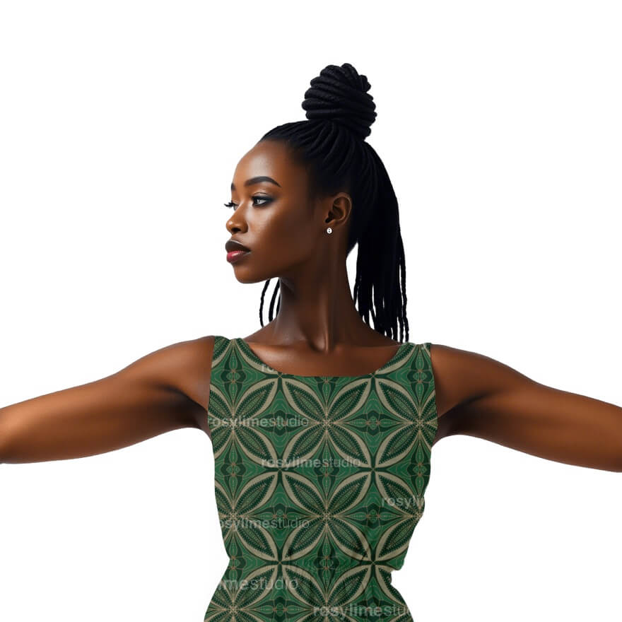 Seamless Pattern EM006EX-Embroidered flowers - Image 2